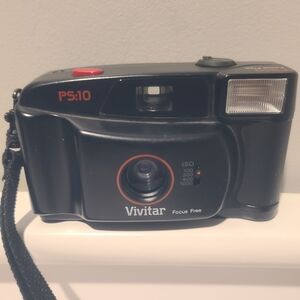 Vintage Vivitar PS:10 35mm Point and Shoot Film Camera. Testing and Working EUC